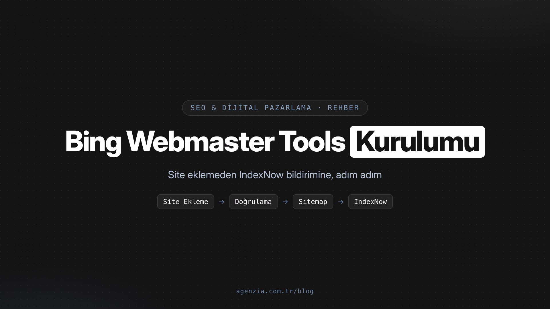 Bing Webmaster Tools Kurulumu: Siteyi Bing'e Ekleme