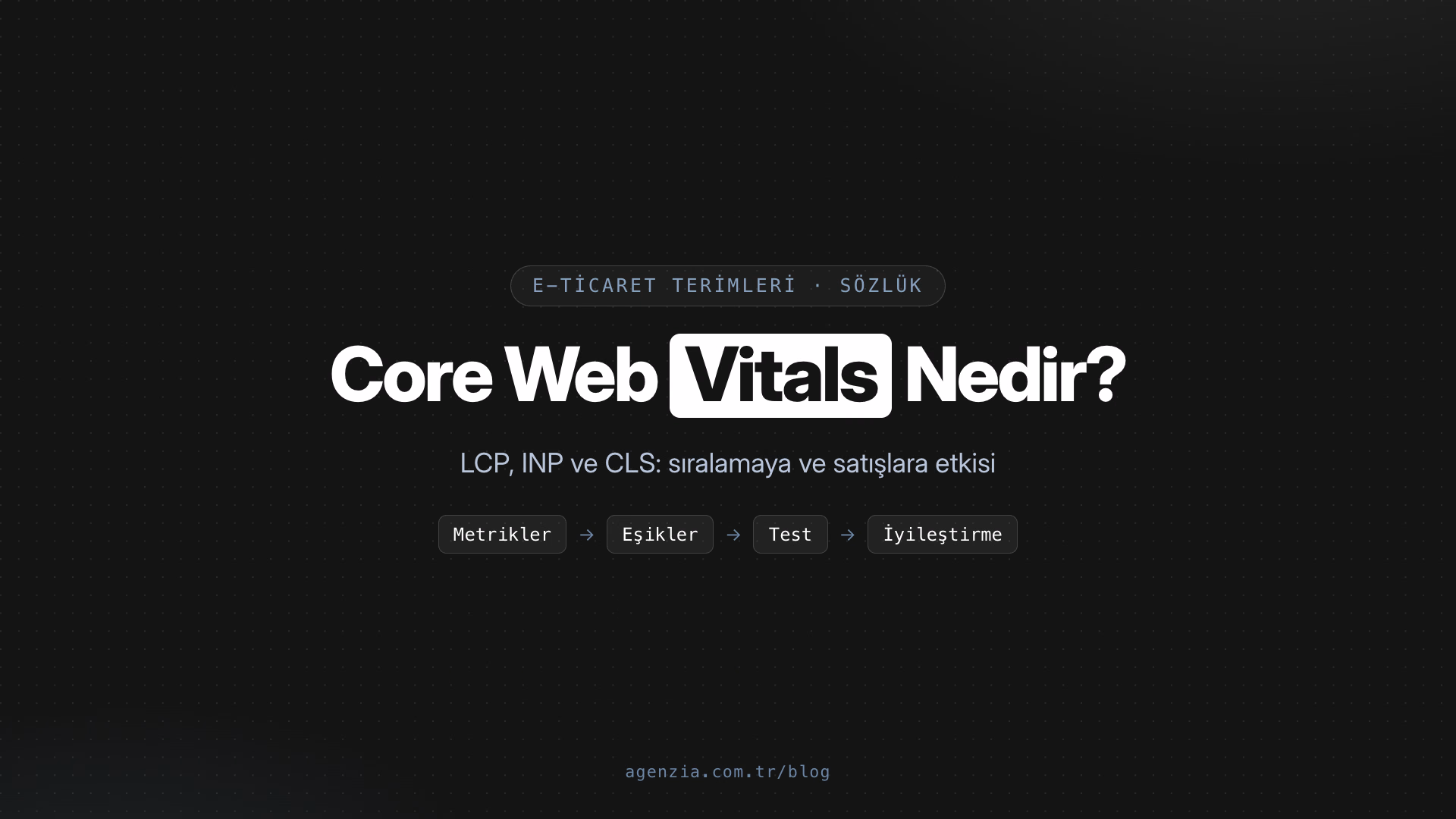Core Web Vitals Nedir? Google Sıralamasına ve Satışa Etkisi