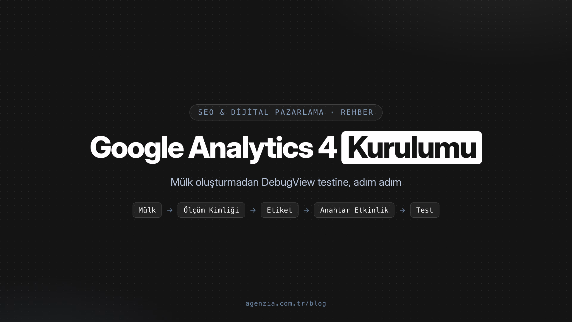 Google Analytics 4 (GA4) Kurulumu: Adım Adım Rehber