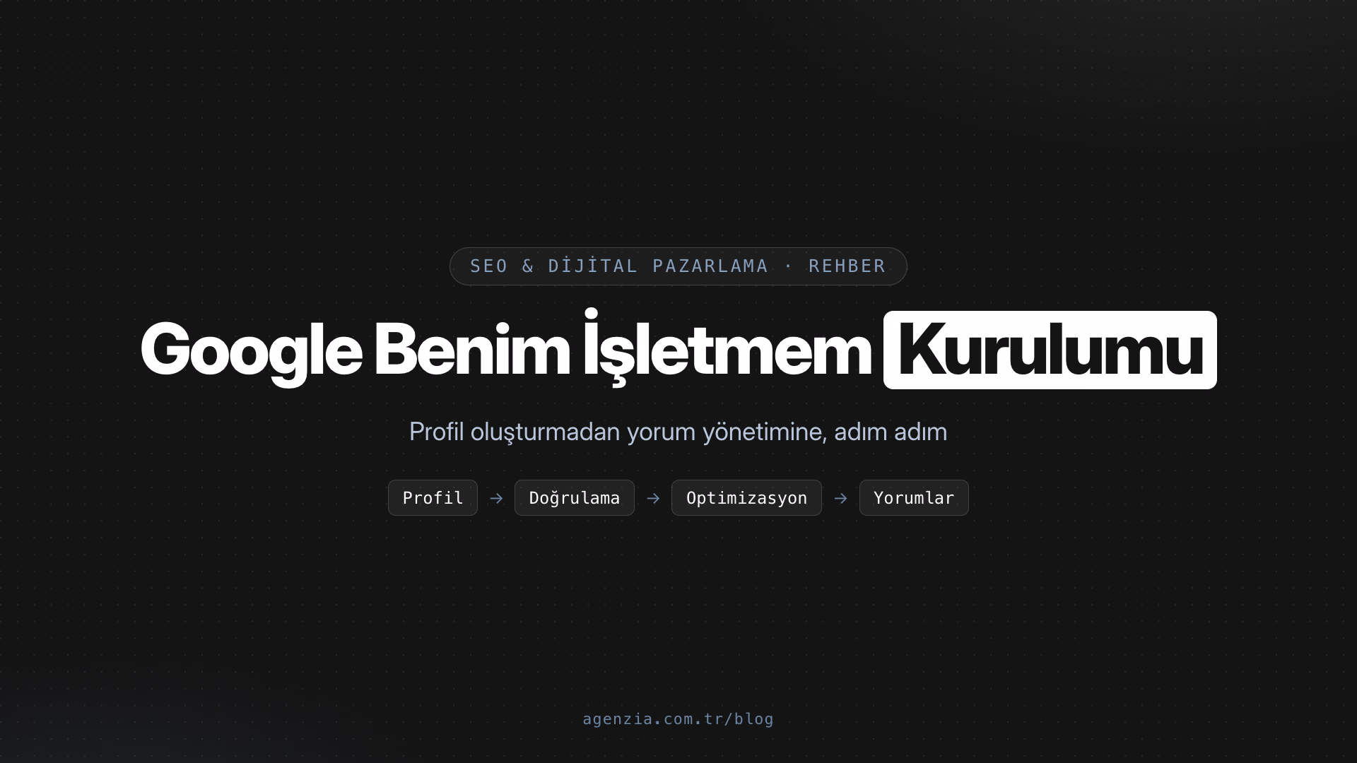 Google Benim İşletmem Kurulumu: İşletmenizi Google'a Ekleme