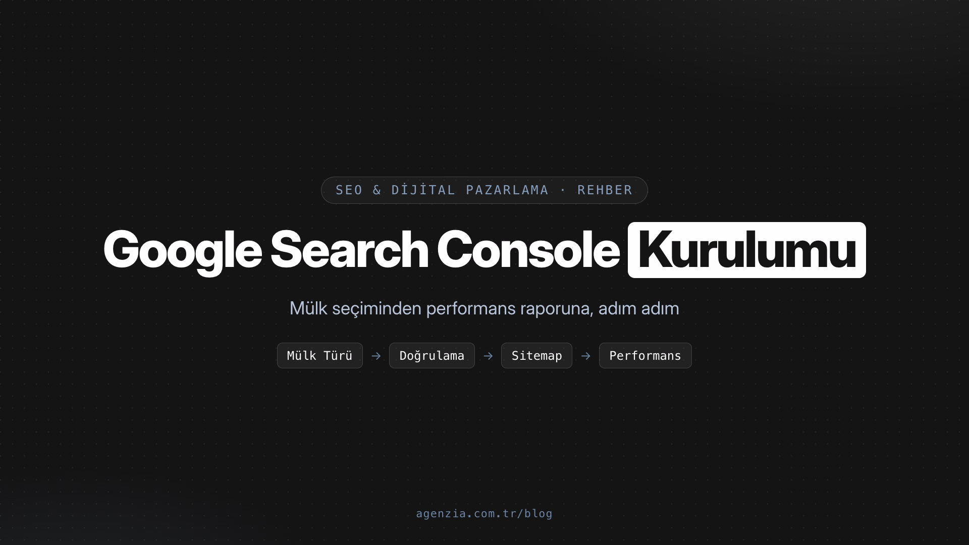 Google Search Console Kurulumu: Siteyi Google'a Ekleme